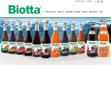 Tablet Screenshot of biottajuices.com